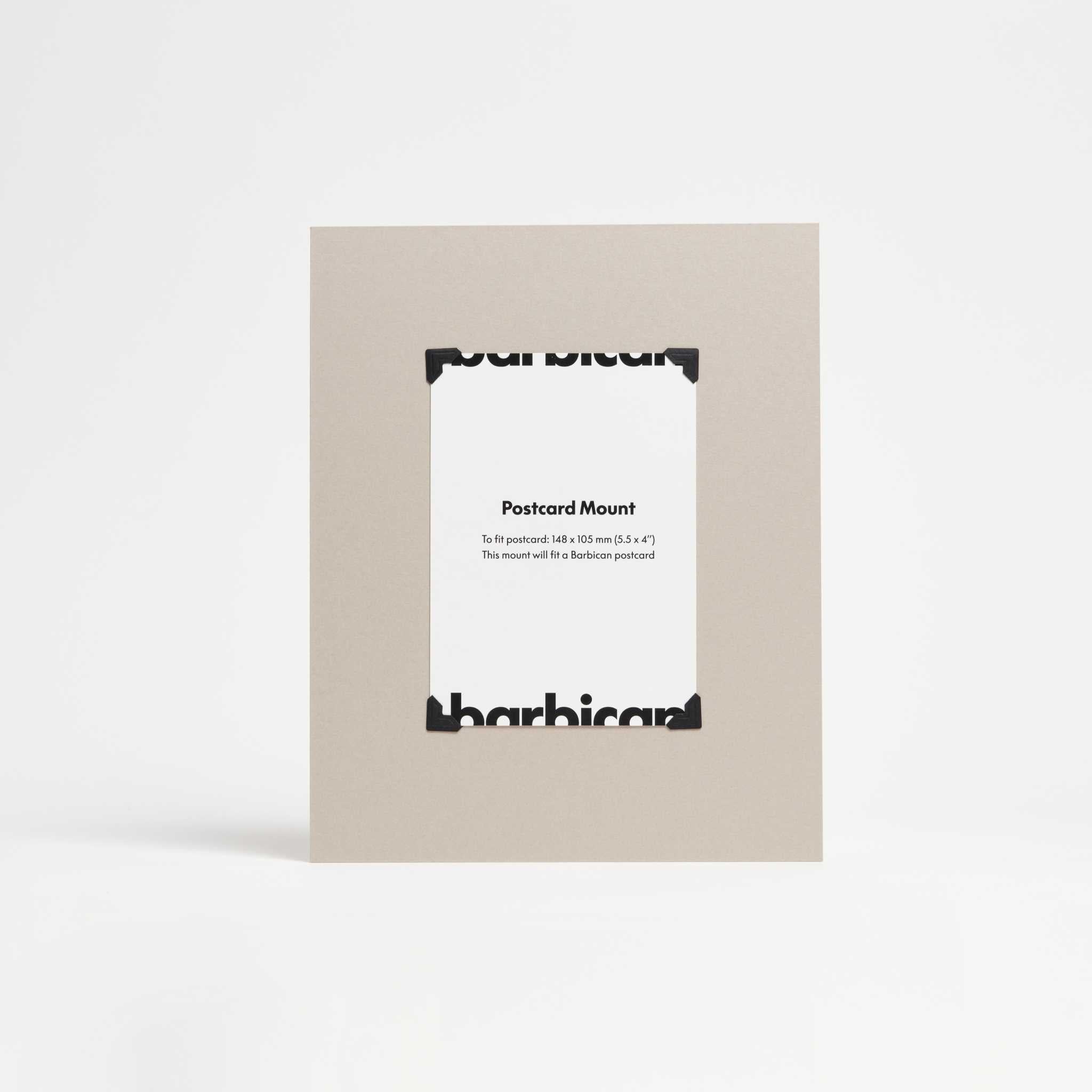 Barbican Postcard Mount Mushroom Grey