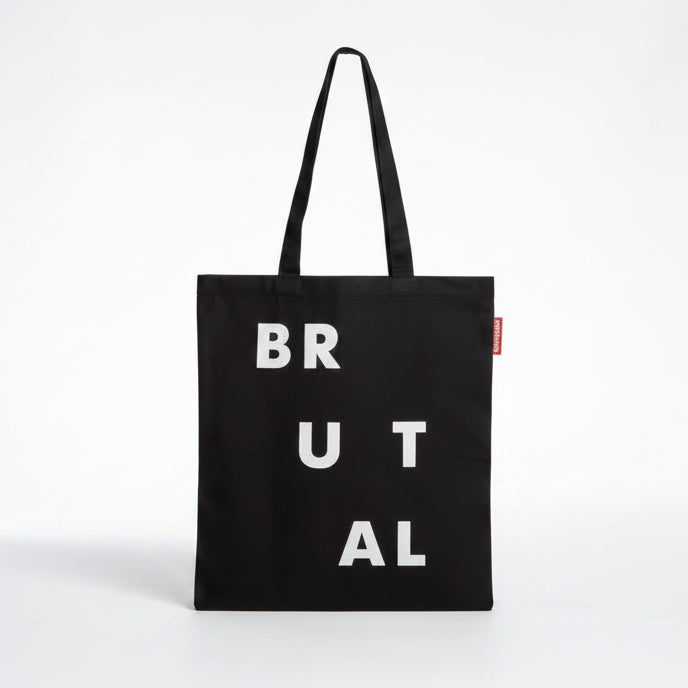 Brutal Black & White Book Bag
