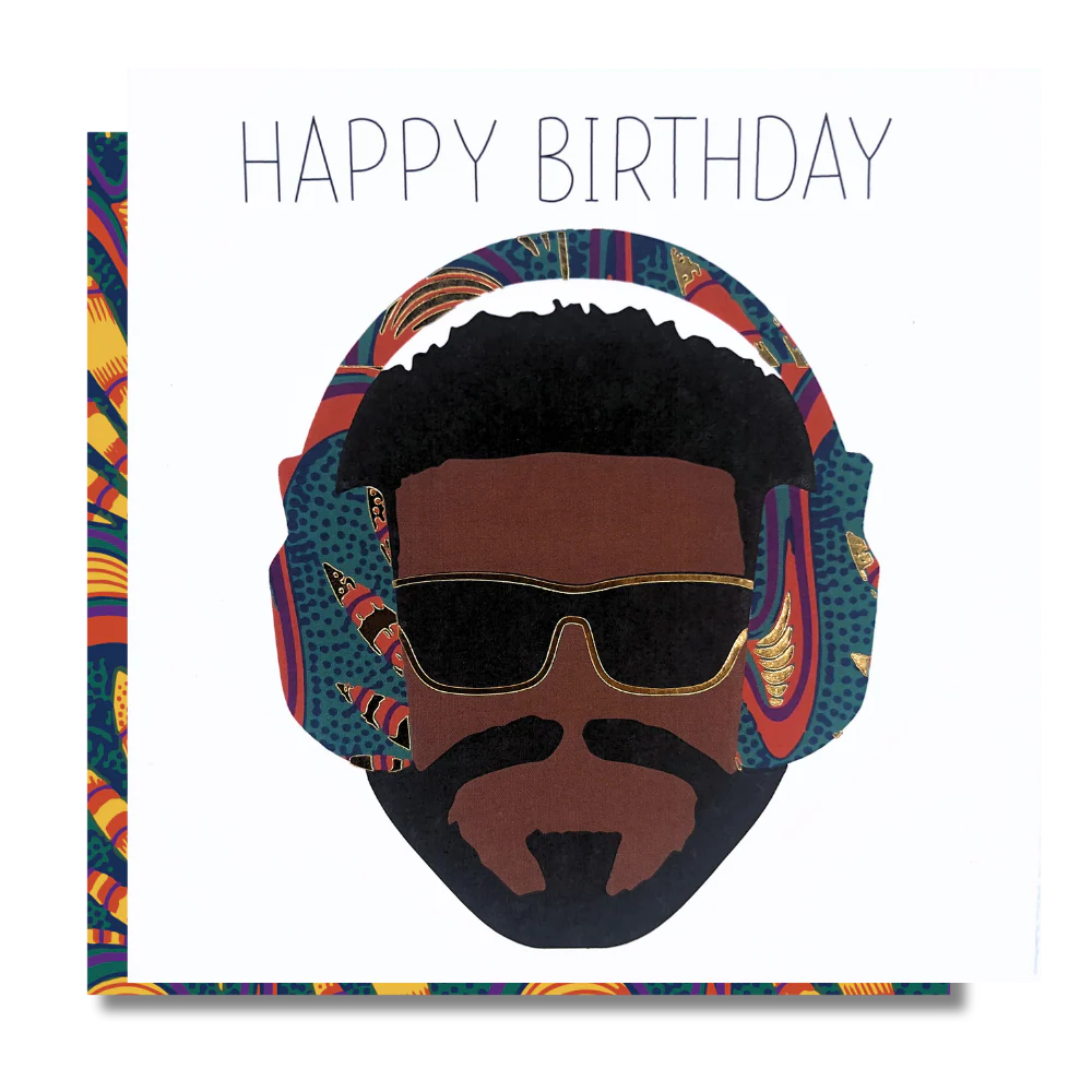 Music Man Vibe Happy Birthday Greetings Card
