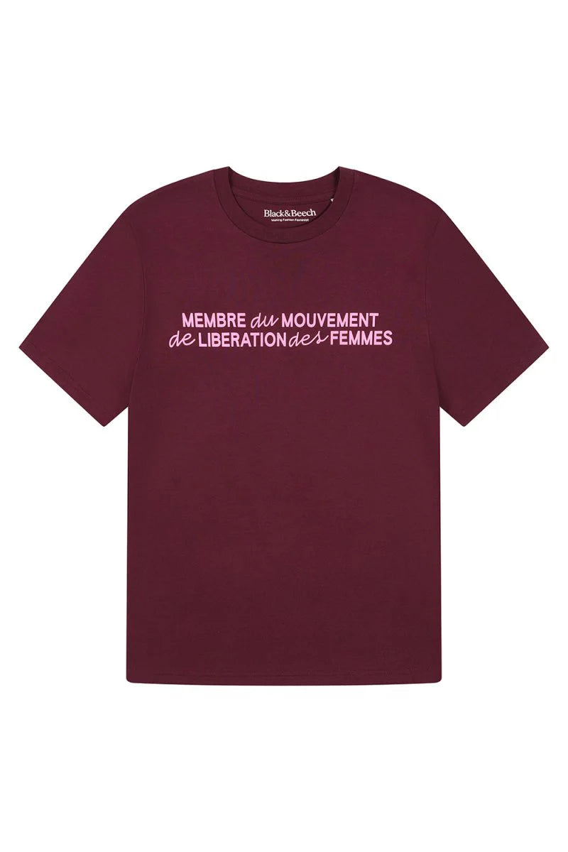 Membre du Mouvement Deep Plum T-Shirt