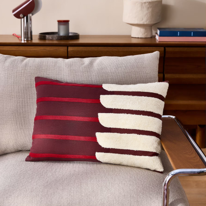 Balcony Cushion in Burgundy