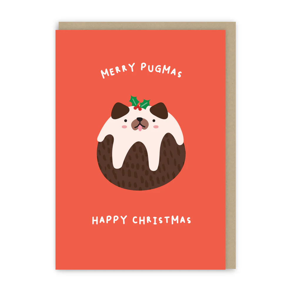 Merry Pugmas Mini Christmas Card