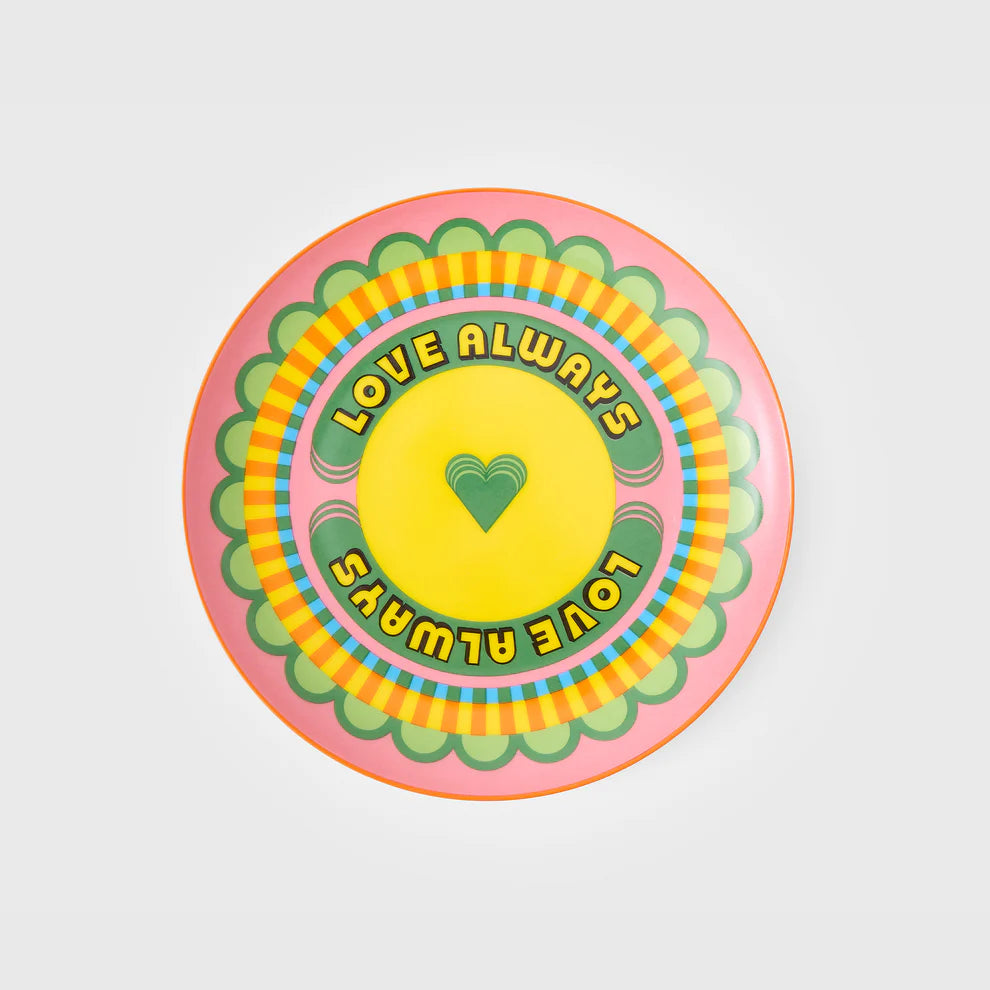 O Dara Lati Dara Love Always Side Plate by Yinka Ilori
