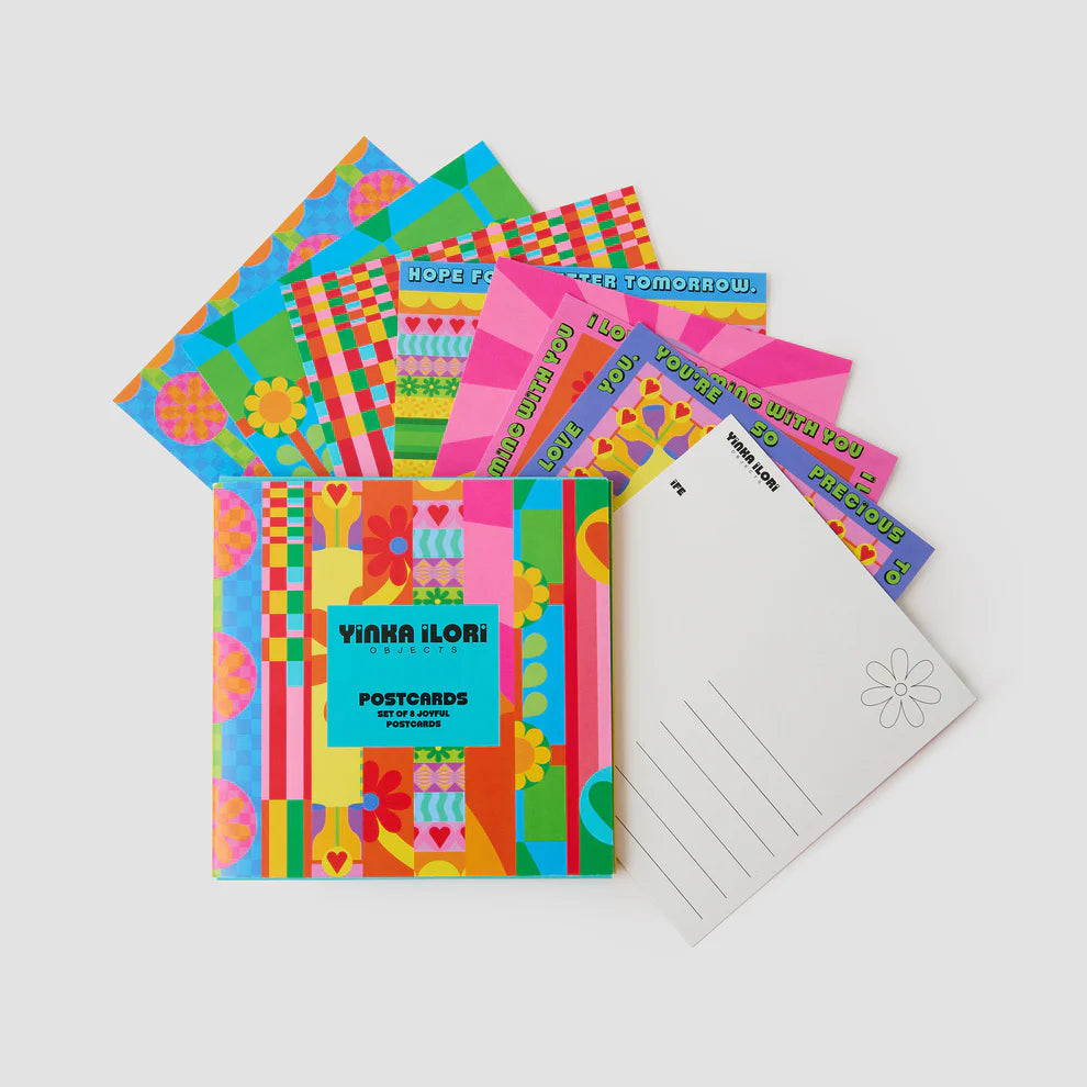 Ife Set of 8 Postcards by Yinka Ilori