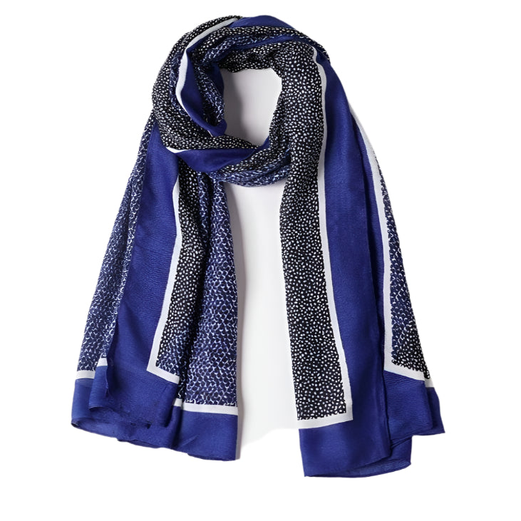 Scarf Emma style with border (multiple colours)