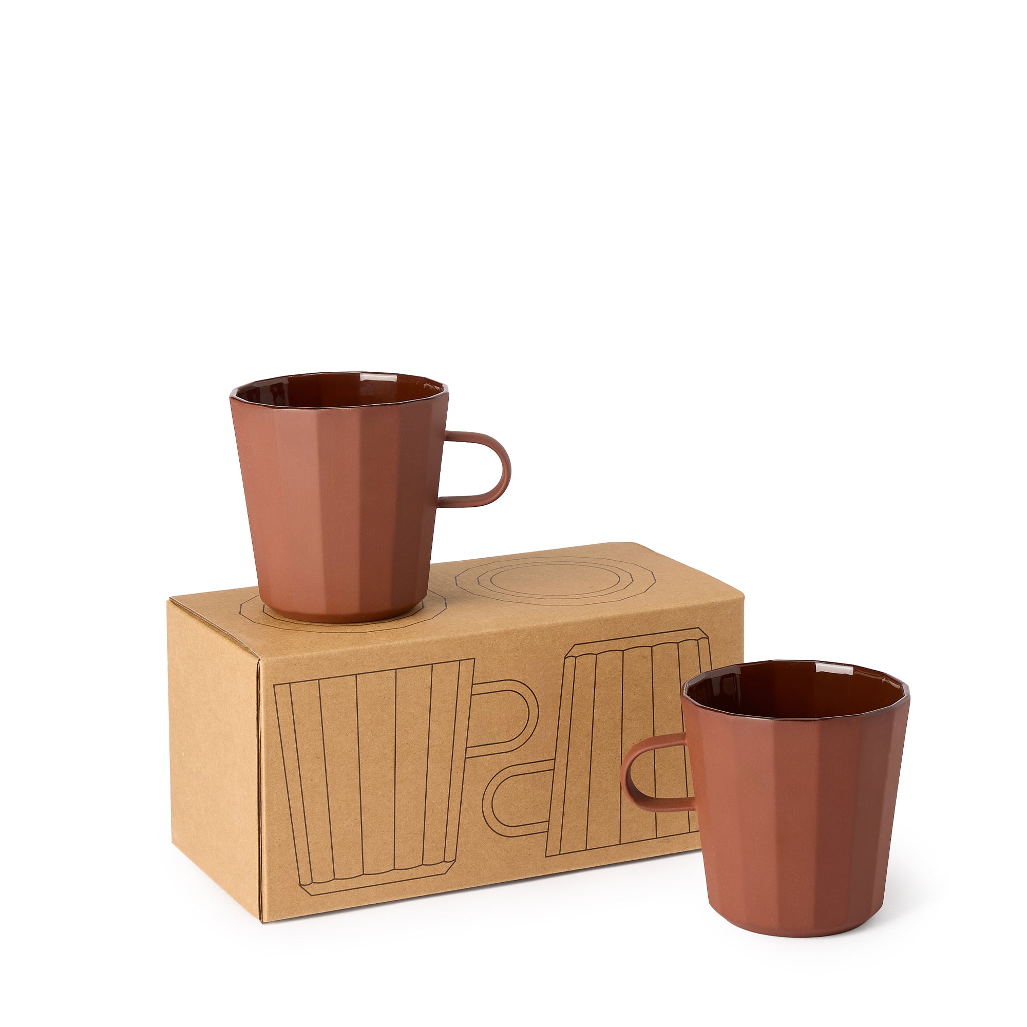 Fade Mug in Cacao - Set of 2