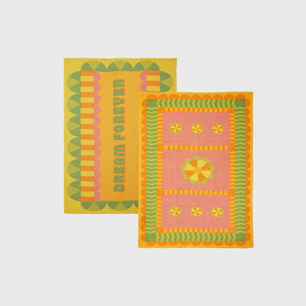 O Dara Lati Dara Tea Towels (Set of 2) by Yinka Ilori
