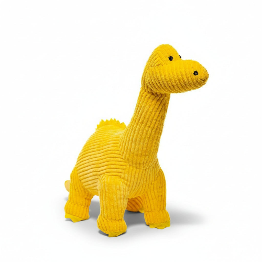Yellow Corduroy Diplodocus Small Toy
