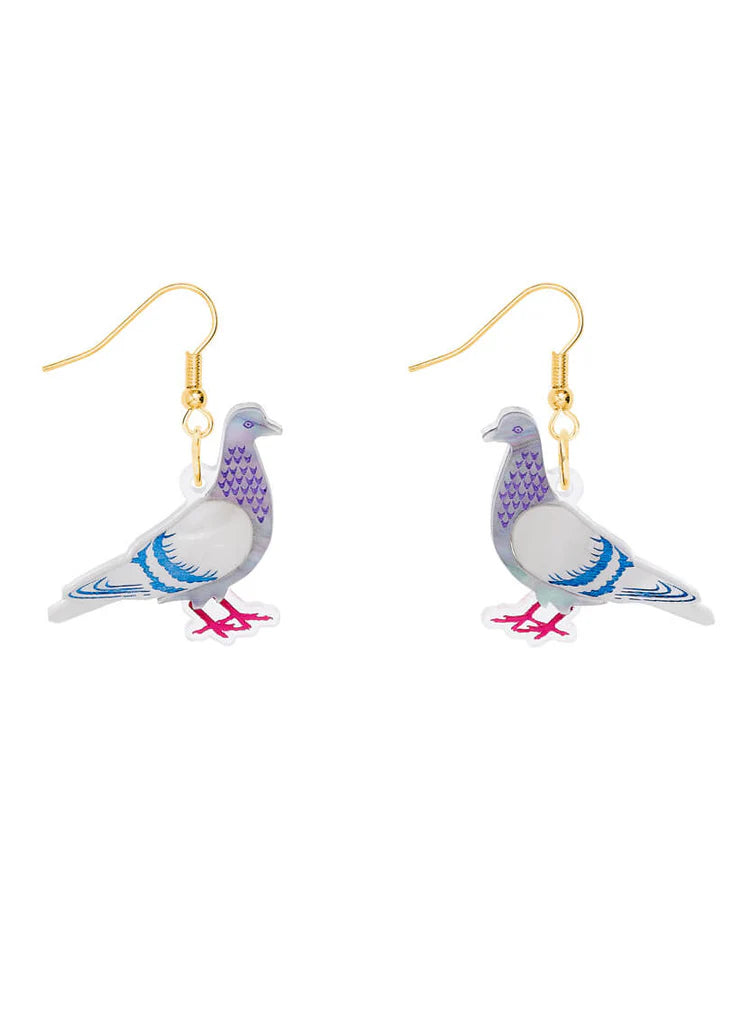Pigeon Earrings by Tatty Devine
