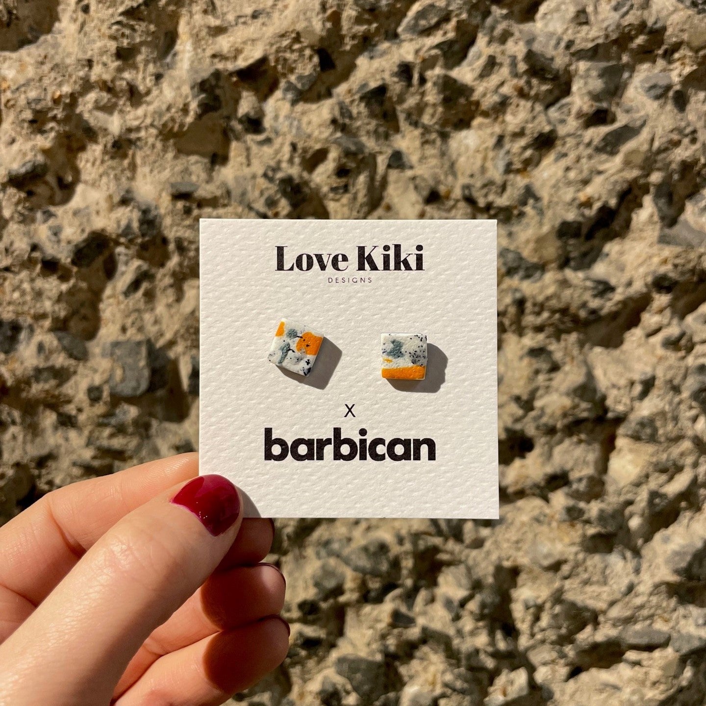 Barbican Terrazzo Square Studs
