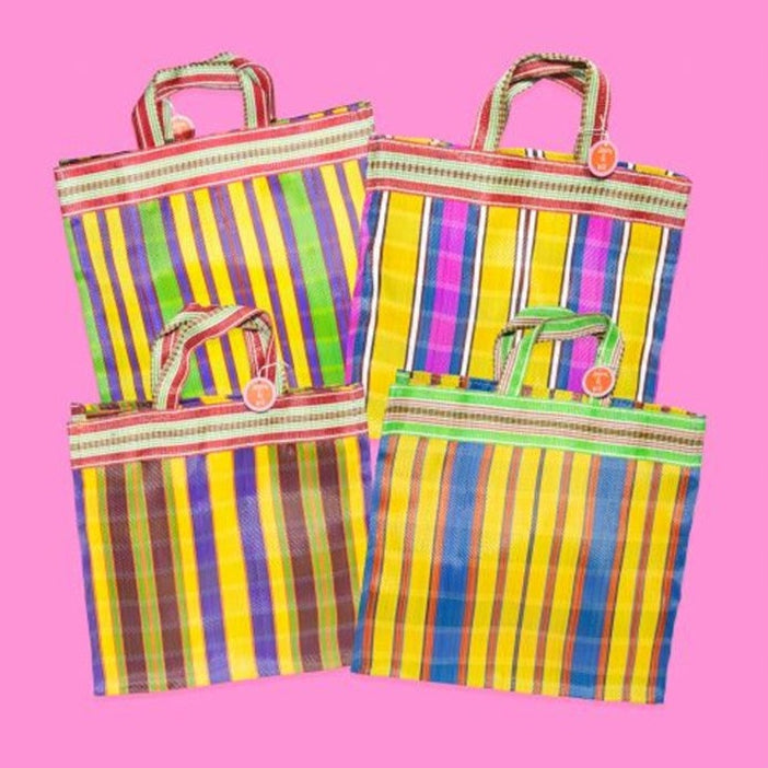 Beasy Recycled Nylon Striped Bag (Assorted Colours)