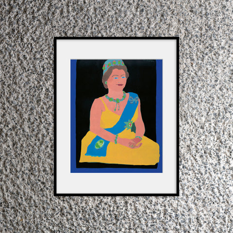 Beatriz González Goodbye Africa Mounted Print (11 x 14")