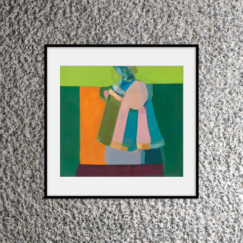 Beatriz González Vermeeriana Overlooking the Landscape Mounted Print (30 x 30cm)