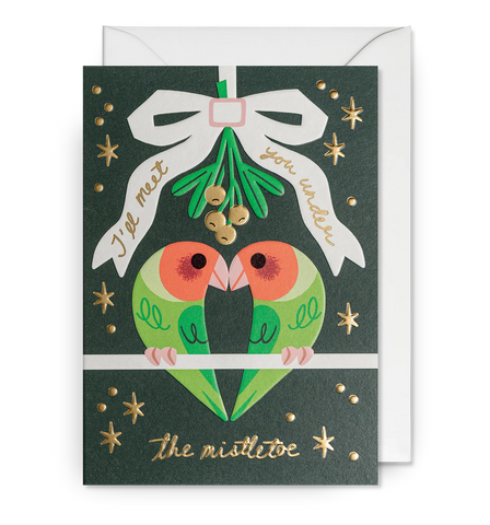 I'll Meet You Under the Mistletoe Christmas Card