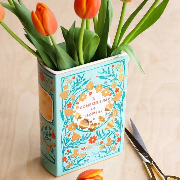 Bibliophile Ceramic Vase: A Compendium of Flowers – Barbican Shop