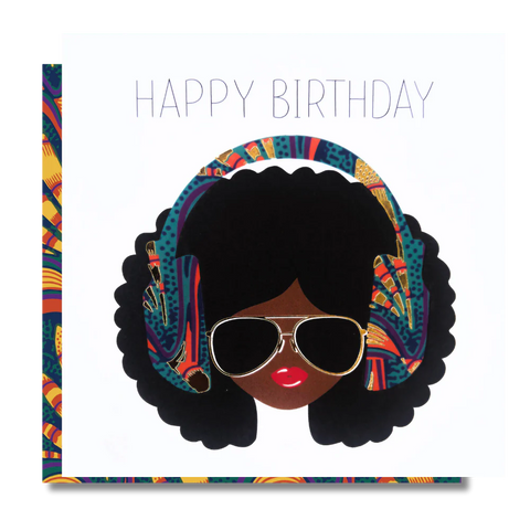 Afrolips Vibe Happy Birthday Greetings Card