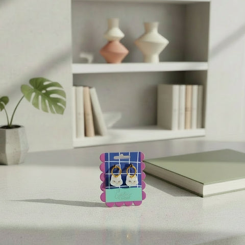 Catnip Cat Hoop Earrings