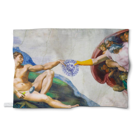 The Creation of Bubbles Tea Towel