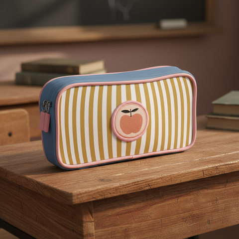Pencil case apple stripe