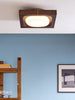 Coffer Flush Light in Wood