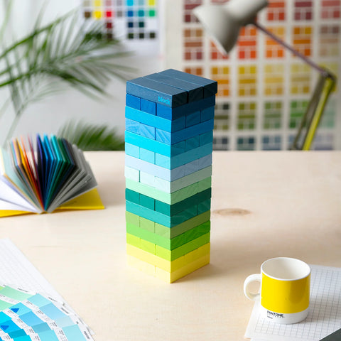 Gradient Cool Colour Wooden Tower