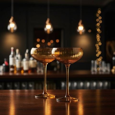 Amber Lou Coupe Glass (Set of 2)