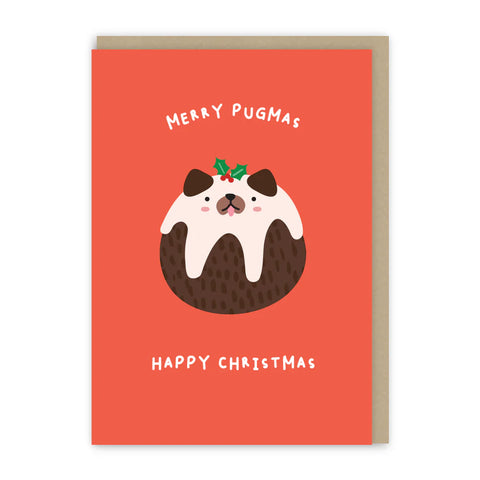 Merry Pugmas Mini Christmas Card