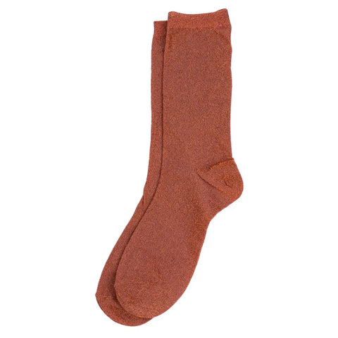 Sparkly Glitter Orange Socks