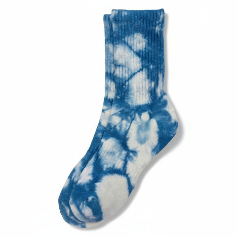 Tie Dye Blue Socks
