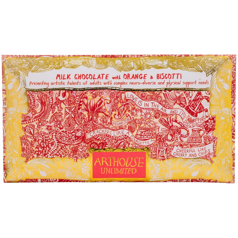 Love is in the Air, Milk Chocolate with Orange and Biscotti Bar
