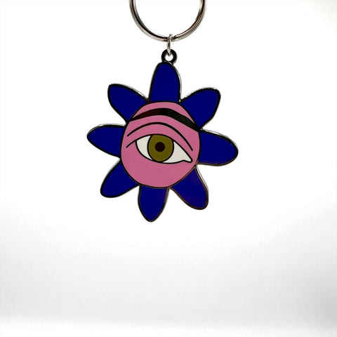 Unravel Feliciano Centurion Eye with ñandutí Enamel Keyring