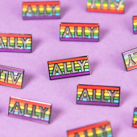 Rainbow ALLY Enamel Pin