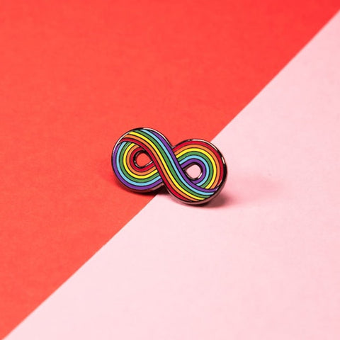 Infinity Rainbow Pin