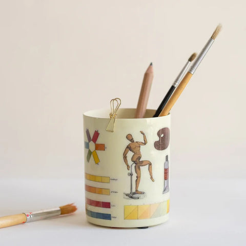The Art of Colouring Enamel Pen Pot