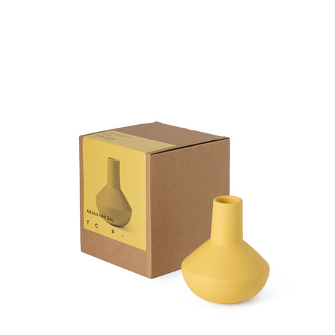 Sphere Bottle Vase in Yellow