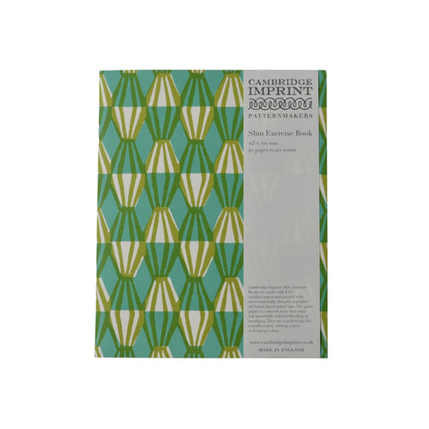 Threadwork Print Green & Turquoise Exercise Book