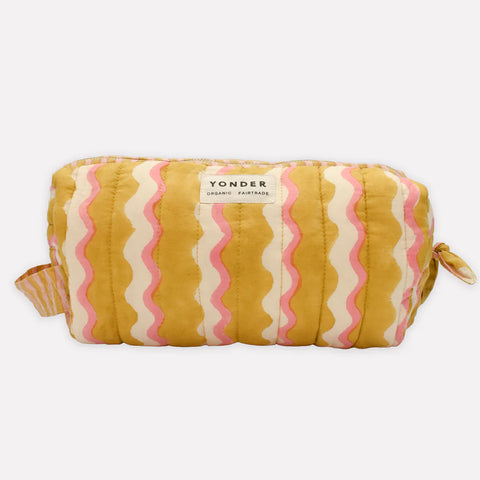 Wiggle Honey Yellow Quilted Wash Bag
