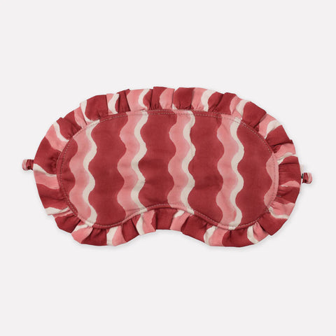 Whirly Jam Red Cotton Frill Eye Mask