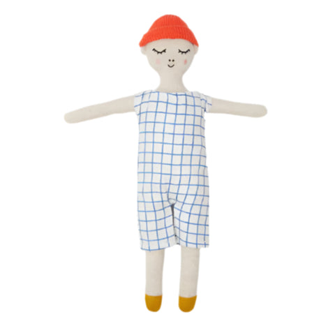 Doll with Grid Outfit