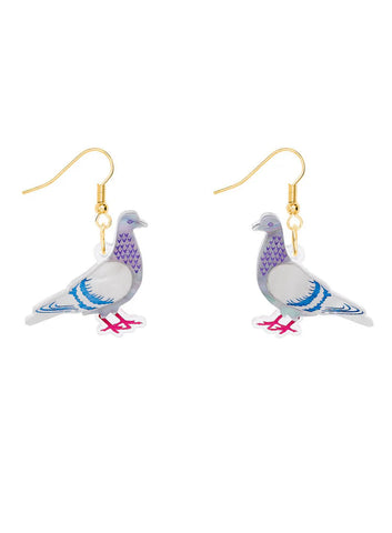 Pigeon Earrings by Tatty Devine