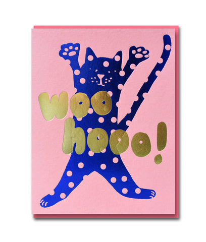 WOOHOO Spotty Cat Card