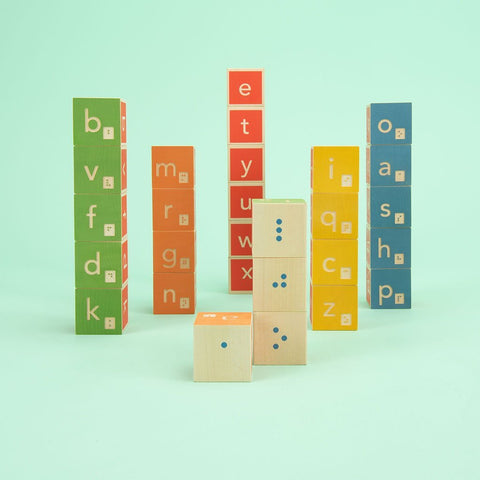 Braille Alphabet Wooden Blocks