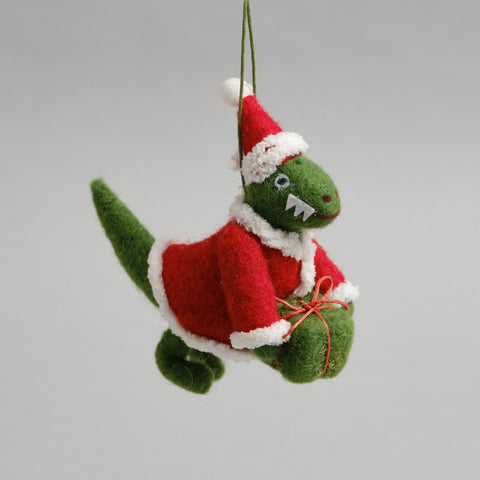 Santasaurus Dinosaur Decoration