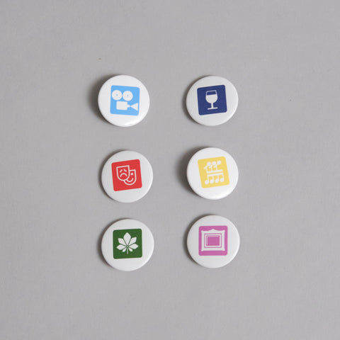 Barbican Pictograms Badges