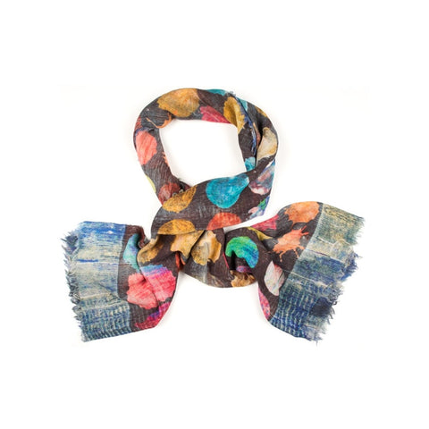 Paint Blotches Wool Scarf